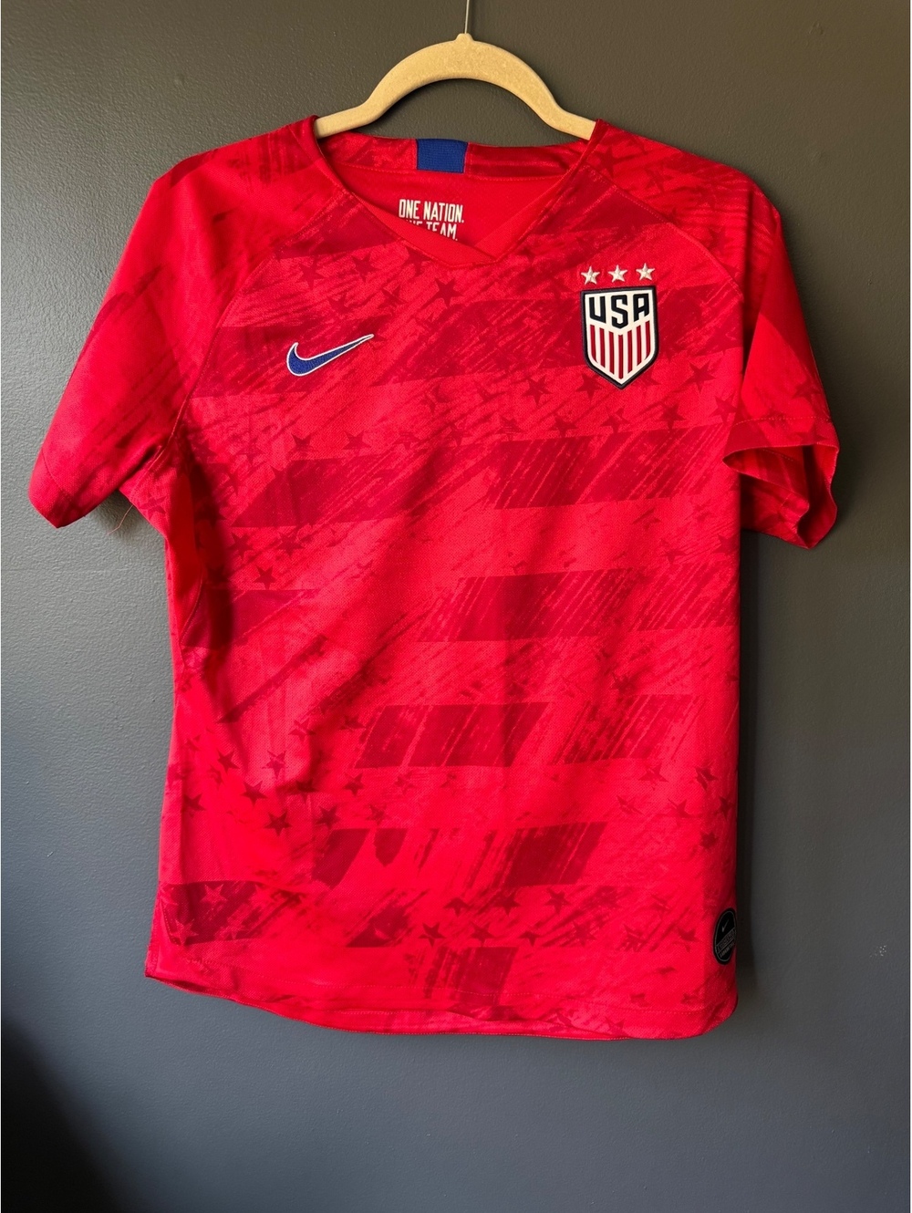 Nike USA Soccer Red Dri-FIT Jersey Size Large